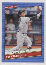 2020 Panini Donruss Retro 1986 Variations Yu Chang (Grey Jersey) Rookie RC 00gy