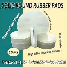Self Adhesive Silicone Rubber Feet White Round Furniture Pad Protectors Ø5-150mm