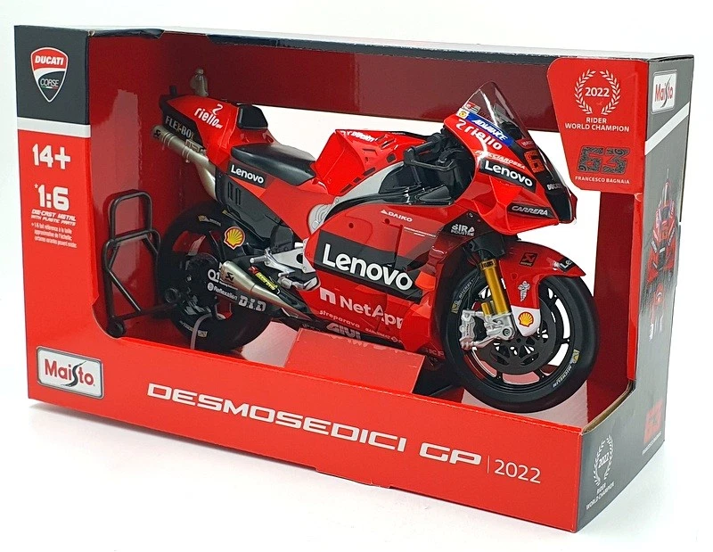 Maisto 1/6 Scale 32229 - Ducati Desmosedici MGP 2022 #63 F. Bagnaia - Image 4 of 4