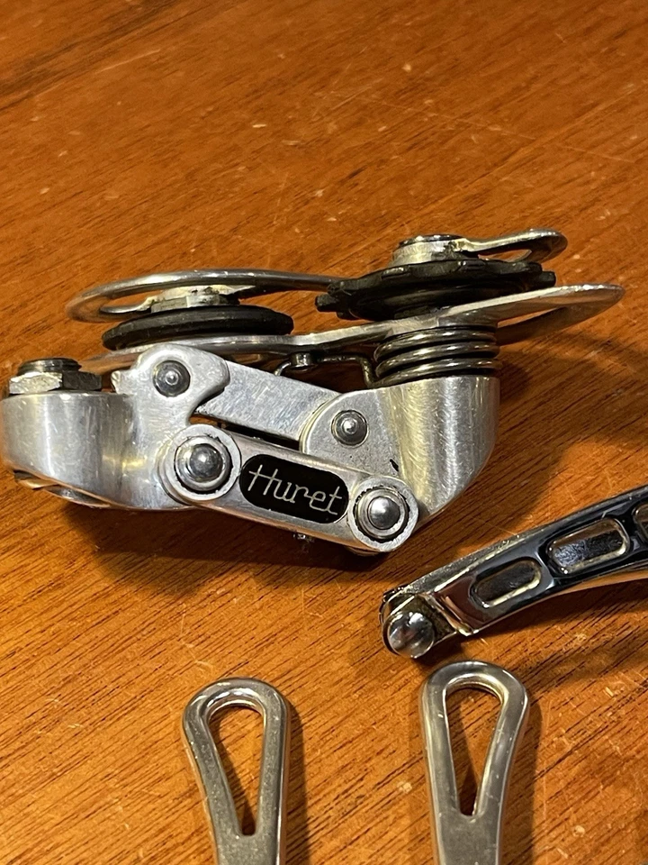 Vintage Huret Jubilee Umwerfer mit Unterrohrschalthebel plus Kabelführung - Bild 2 von 4