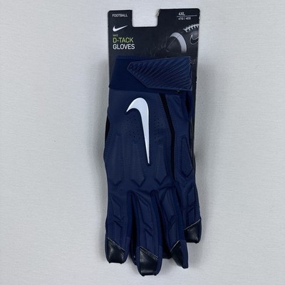 Nike D-Tack 6.0 Lineman Padded Football Gloves Blue Men s 4XL CK2926-494
