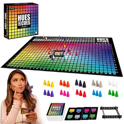Hues And Cues Brettspiel mit 480 Farben für 3-10 Spieler ab 8+ Jahre Familien