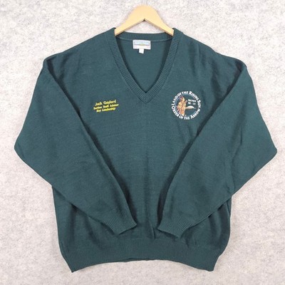 Vintage Andrew Rohan Edwards Order of the Arrow Sweater Men's Size 2XL Green