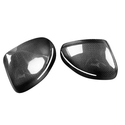 Real Carbon Fiber Door Side Mirror Cover Cap Add On For Audi TT TTS R8 2008-2014