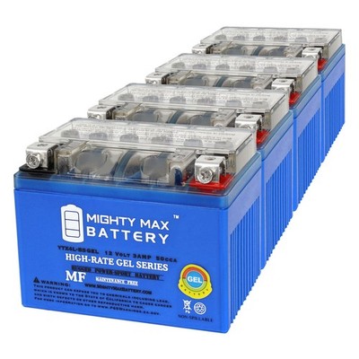 Mighty Max YTX4L-BS GEL Battery Compatible with Precision YTX4L-BS - 4 Pack