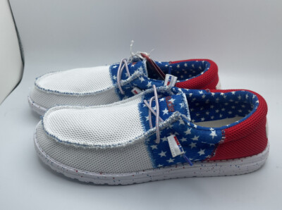 NWT Hey Dude Wally Sox Tri American Pride Mens Shoes NWT Hey Dude | American Flag Pride Wally Sox Tri Slip On  main image 4