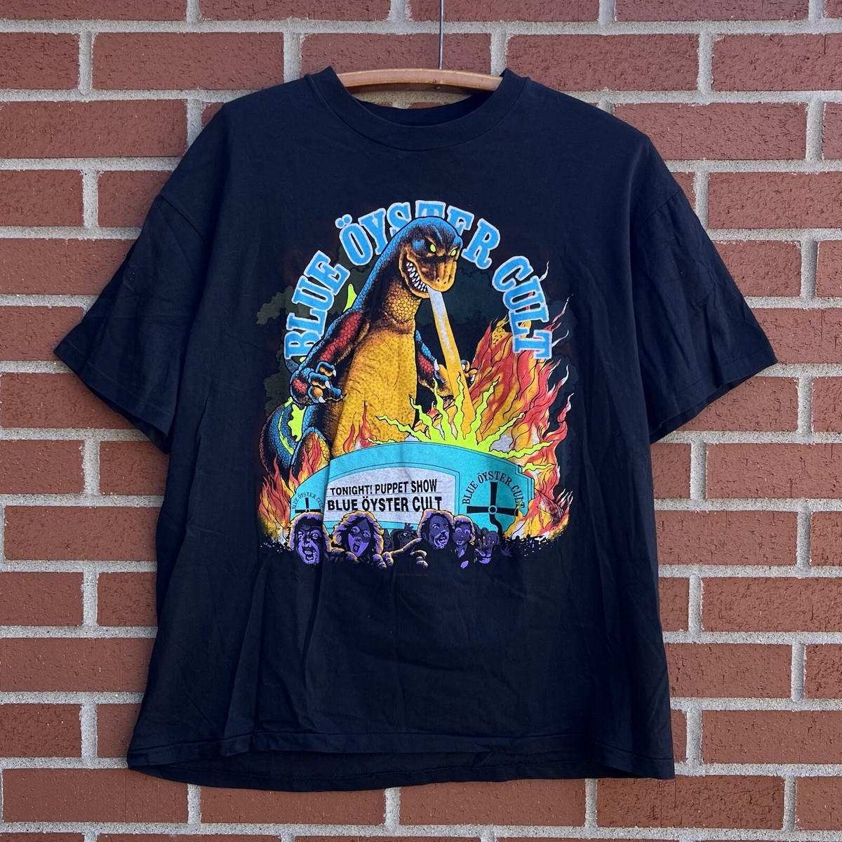Vintage 90s Original Blue Oyster Cult Reaper Godzilla Band