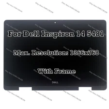 14.0" Dell Inspiron 14 5481 2-in-1 p93g HD LCD LED Display Touch Screen Assembly