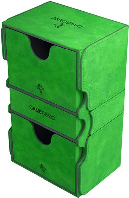 Stronghold Deck Box 200+ Card Green GameGenic NEW