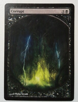 Corrupt *Textless Player Rewards* Magic MtG x1 MP