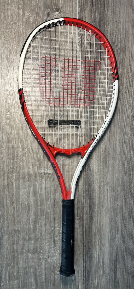 Wilson Roger Federer 110 Tennis Racquet Power Strings & Stop Shock