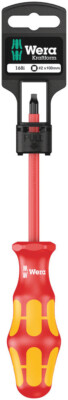 Wera 100025, 168 i SB VDE Insulated Screwdriver, # 2 x 100 mm
