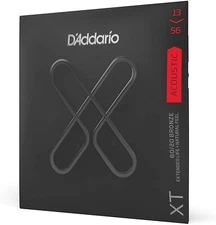 D'Addario XTABR1356 XT Series Acoustic Guitar Strings, 80/20 Bronze, 13-56