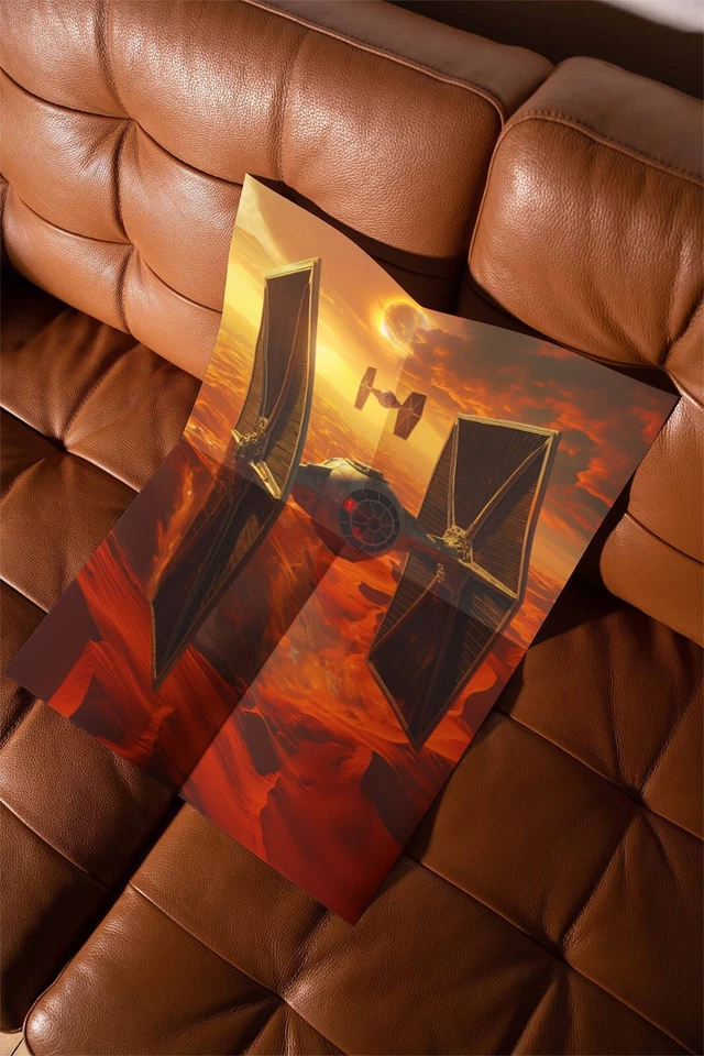 TIE-Fighter Star Wars - Movie Poster, Gifts For Him, Star Wars Dad, Fan Art - Image 3 of 4