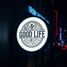 Custom LED Blade Sign - 3D Light Box Business Logo Wall Mounted Storefront Sign