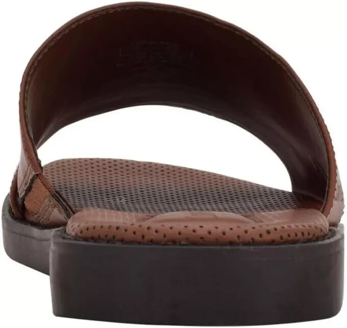 Calvin Klein Men\'s Ethan Slip-on Slide Sandals 11 CALVIN KLEIN Mens Brown Cut Out Padded Ethan Open Toe Slip  main image 2