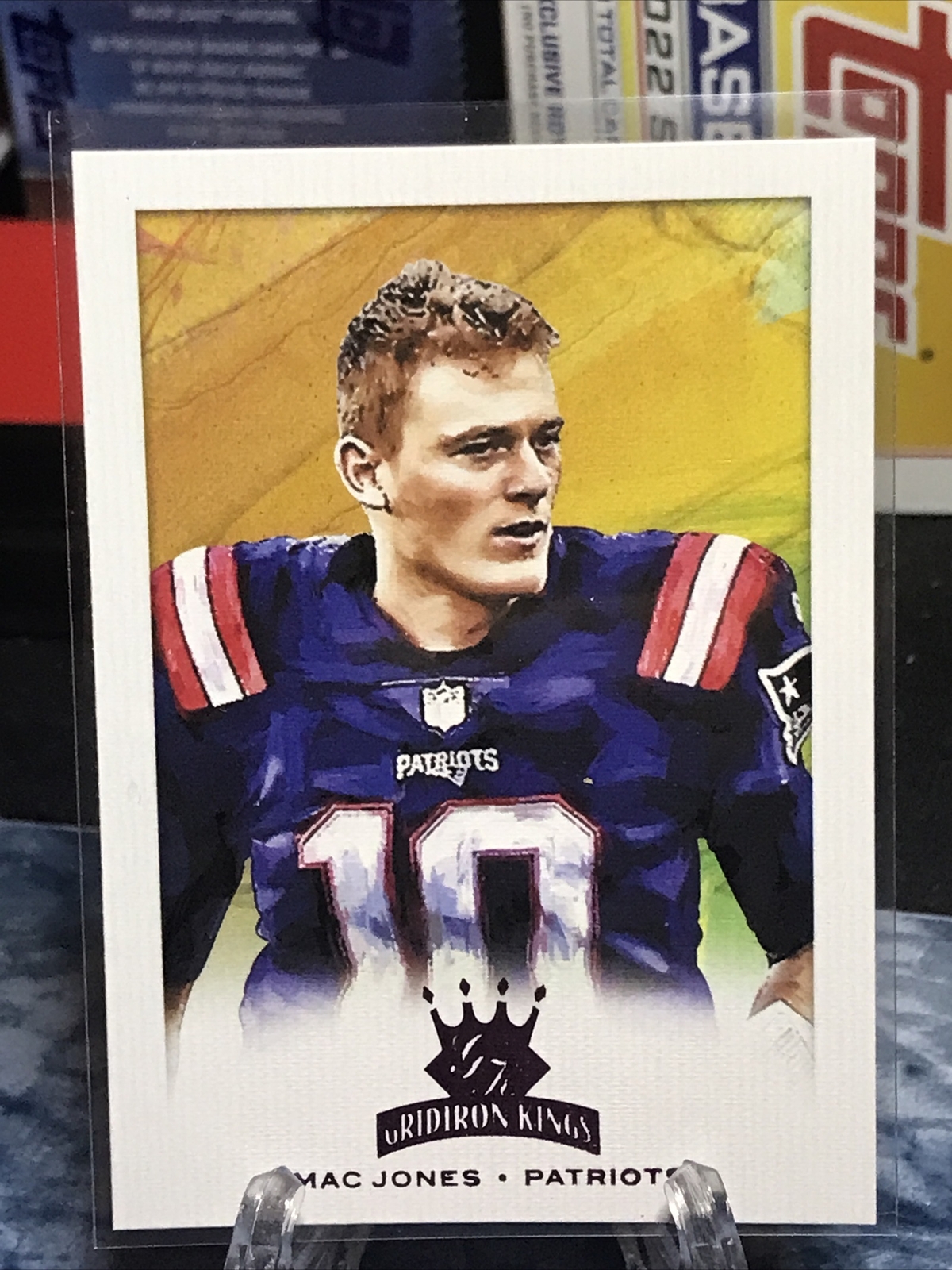 2021 Panini Chronicles Donruss Mac Jones Gridiron Kings PINK Patriots