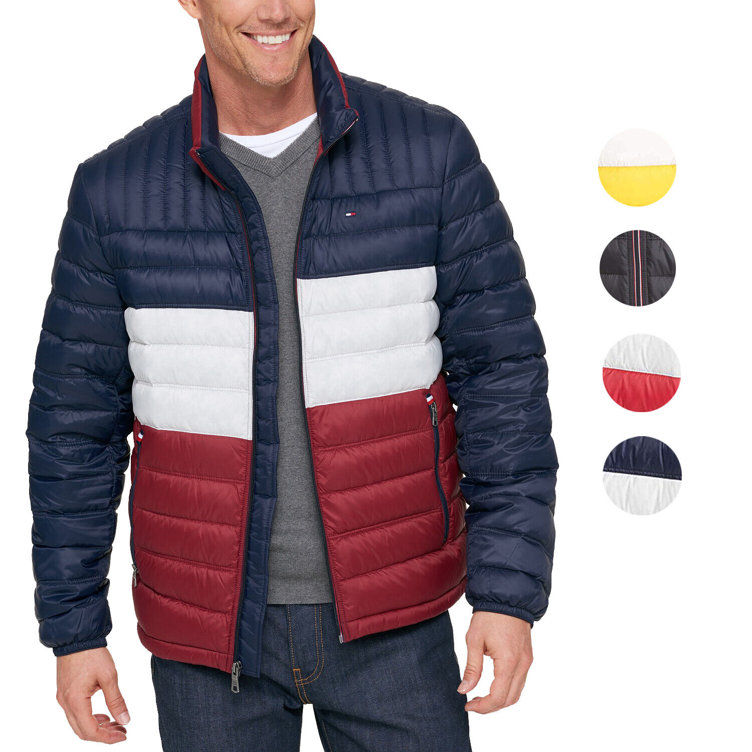 tommy hilfiger men's flag regatta jacket