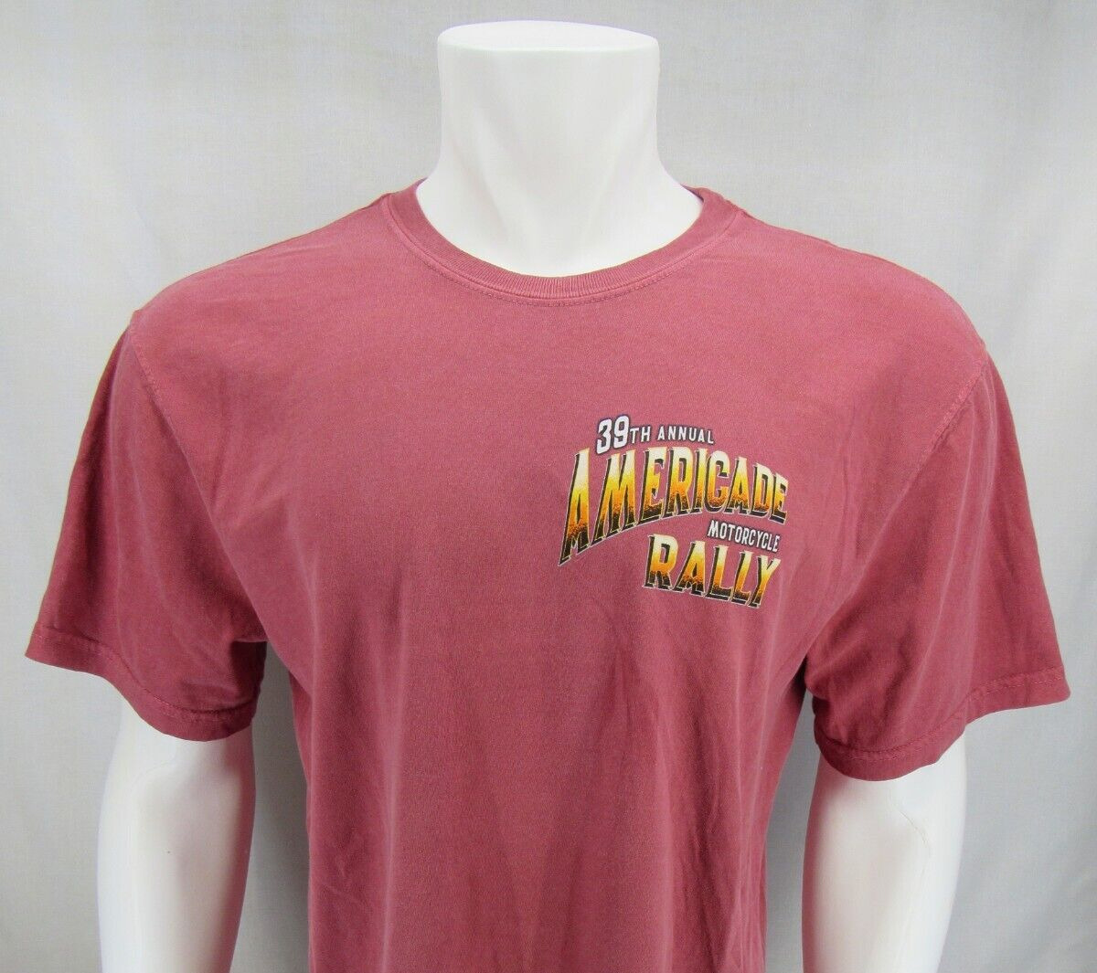 T Shirt Americade 2022 Lake George T-shirt Salmon Double Sided New Large