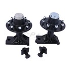 New 8 x 6.5 Lug 10000Lb Superior Shipping Container Wheels, Bolt-on Spindle Kit