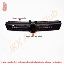 Glossy Black Abt Style Honeycomb Grill For 2018 2019 2020 Vw Golf 7 Mk7.5