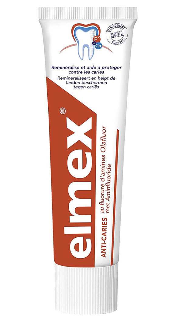Dentifrice Elmex anti-caries soin émail au fluor lot de 3 x 75ml hygiène bucco-dentaire adulte et enfant