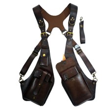 Anti-Theft PU Leather Concealed Underarm Shoulder Holster Phone Bag Case Wallet