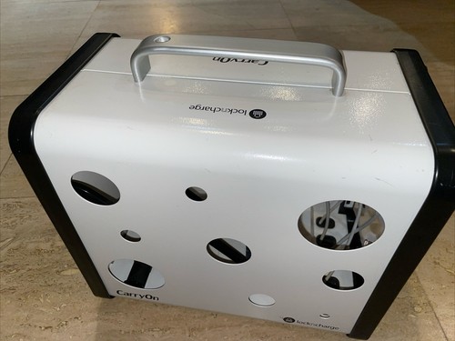 Lockncharge CarryOn Station de Charge Mobile 5 Baies, Version Limitée Blanc avec Clés - Photo 4/13