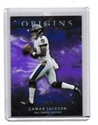 2019 Panini Origins Football Purple Lamar Jackson #10 PSA 7