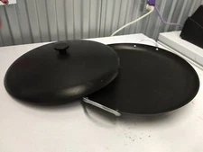 16" / 400 mm. Uzbek Kazan + Lid.  Discada High Heat Cooking Disc BBQ. US Seller.