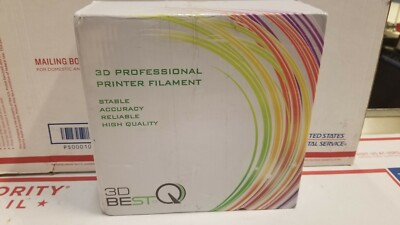 3D BEST-Q - PLA 1.75mm 3D Printer Filament,  color -silver. New in Box 