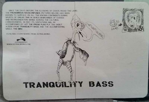 1997 ELECTRO - TRANQUILITY BASS - THE BIRD - 12" SINGLE BLUE & ETCHED VINYL EX - Imagen 3 de 5