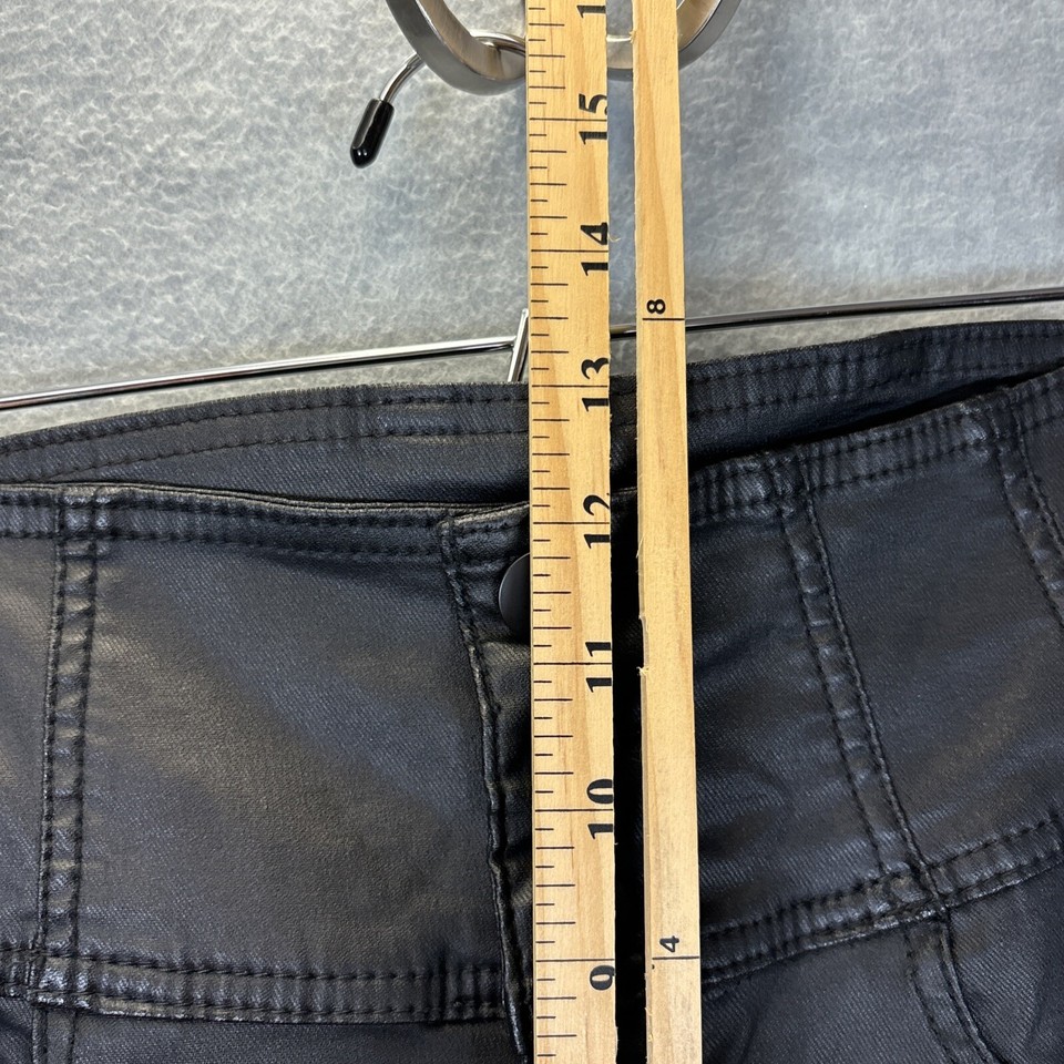 No Boundaries Black Faux Leather Pants 15 Corset High Rise Skinny Ankle