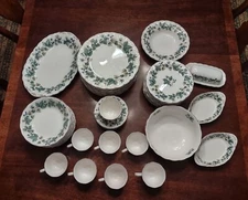 59 pc Dinnerware Set Nikko Blossom Time Wild Berry Dinner Service Plates #9410