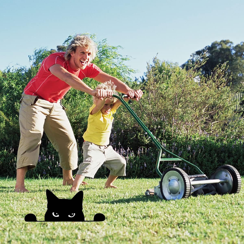 2 Pieces Black Cat Statue Art Decor for Garden, Yard, Lawn, Pathway - Picture 8 of 17