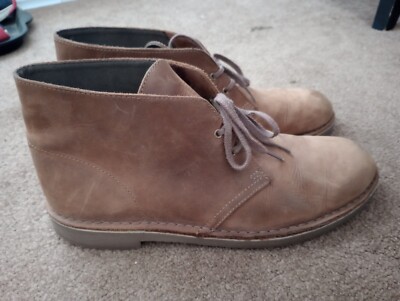 Clarks Bushacre  Brown Chukka Lace Boot Mens Size US 11 Clarks Mens Bushacre 2 Chukka Boot Dark Brown Leather Lace  main image 2