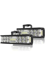 2X 7inch LED Work Light Bar Spot Pods Fog Lamp Offroad Driving Truck 4WD UTV 6''
