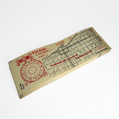 Vintage Chicago Transit Authority Pulaski S Cicero Transfer Ticket Buch