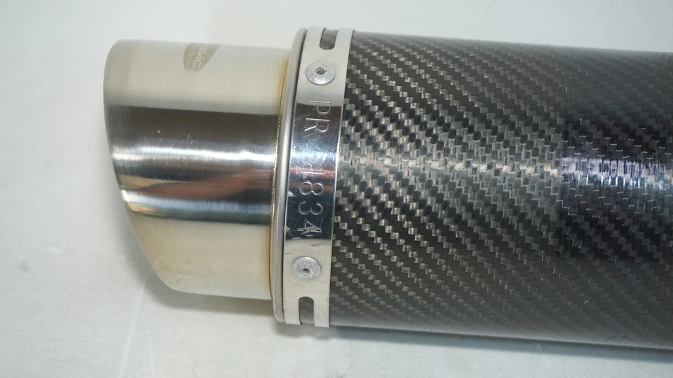 Tubo silenciador de escape Kawasaki Z800 ZR800 DELKEVIC 2016 13-16 308816 FIBRA DE CARBONO Foto 4 de 4