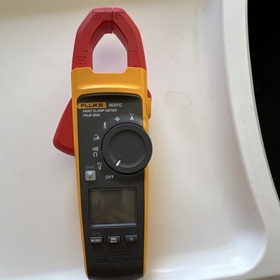 Fluke 902FC True RMS HVAC Clamp Meter, Data Hold, 600V/600A, Digital