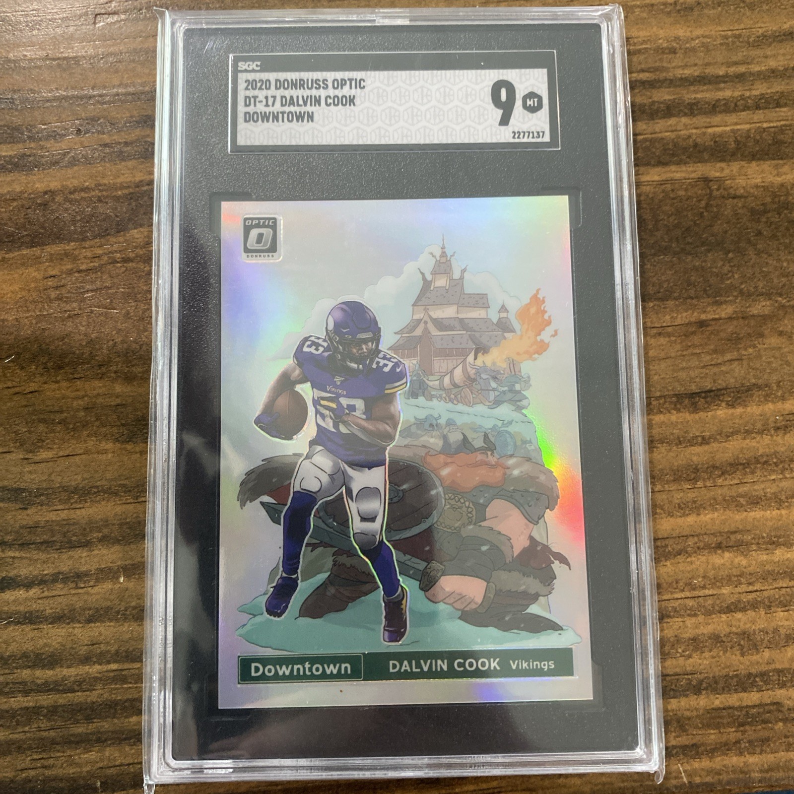 2020 Panini Donruss Downtown! Dalvin Cook #D-DC DT-17 Rated SGC 9