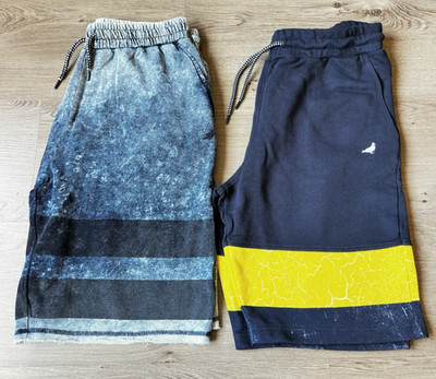 New Staple Pigeon Sweatshorts Lot/Bundle | Navy Grey Yellow | Size: Large