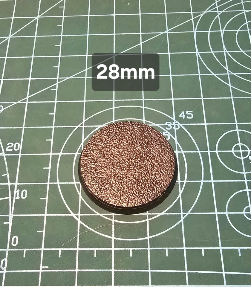 Various Round Bases 25mm to 90mm For Warhammer 40k, D&D, Miniatures, wargaming - Image 3 of 4