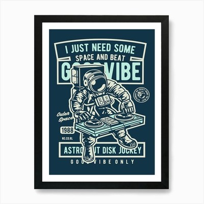 I Just Need Some Space And Beat 1 A gerahmtes Wandbild Poster Leinwanddruck Bild