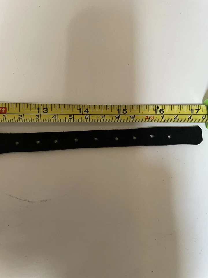 Leather Industrial O Ring Collar With Buckle Fits 12” - 16” Neck Goth Punk BDSM - Image 3 of 4