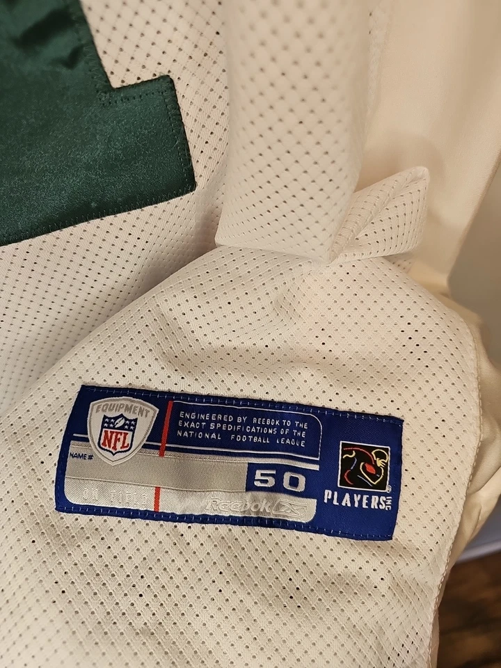 NFL New York Jets Reebok Jersey Brett Favre Fútbol Hombres Talla 50 Sobre Campo Malla  Foto 4 de 4