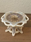 Duncan Miller Candleholder Murano Pink Opalescent Glass Canterbury Collectible