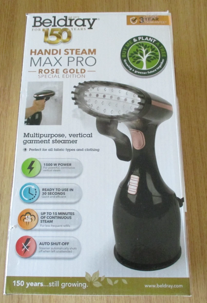 Beldray Handi-Stream MAX PRO Rose Gold Special Edition Handheld Steamer