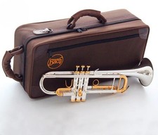 New LT 72 Bb Trumpet Gold Silver Plated Bb Trompeta Professional Instrument -