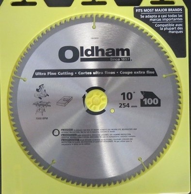 Oldham 100100TP 10'' x 100T Ultra Fine Cutting Saw Blade